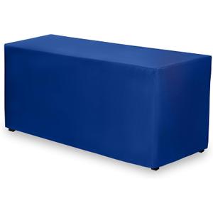 Gee Di Moda Fitted Tablecloth - 72 x 30 Inch Royal Blue Fitted Table Cloth for 6 Foot Rectangle Table - Heavy Duty Washable Fabric - for 6 Ft Buffet Table Holiday Party Dinner Wedding & Trade Show