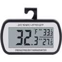 AEVETE Refrigerator Thermometer Digital Fridge Thermometer for Freezer with Magnetic Back Large LCD, No Frills Easy to Read (Black) (1 pack)