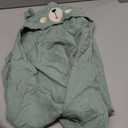 Blissful Diary Muslin Baby Hooded Towel, Soft and Absorbent Bath Towel for Newborn, Infant, Toddler, Unisex, 32x32 - Smart Bear (1 Pack)