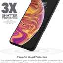 ZAGG Glass+ Screen Protector for iPhone 12/12 Pro - 3X Shatter Protection, Scratch Resistant, Oil-Resistant Surface, InvisibleShield, Easy to Install