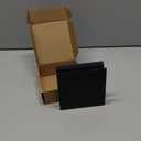 Frameless Glass Shower Door Latch - No Drill Sliding Stop for Privacy, Effective Pet Barrier for Bathroom, Removable & Damage-Free Accessory for Rental Homes & Shared Spaces (Black, 3/8 in)