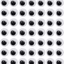 DECORA 1000pcs 7mm Wiggle Googly Eyes with Self-adhesive for Scrapbooking DIY Crafts Toy Accessories