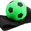 3 x 63mm Green Wrist Return Ball -Sports Wrist Balls On A String Rubber Rebound Bouncy Wristband Balls- Adjustable Bounce Back Ball with String Finger Exercise Toy Activity