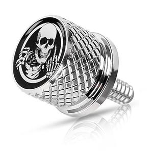 Motorcycle Stainless Knurled Fender Rear Seat Bolt Screw 1/4"-20 Thread for Harley Davidson Touring Sportster Softail Dyna CVO Fatbob Electra Glide Street Glide 1996-2025 Chrome