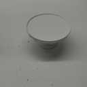 Martha Stewart Patterson 10" x 5.1" White Round Stoneware Cake Stand