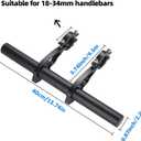 Yizhet Bike Handlebar Extender, Bicycle Handlebar Extension Lightweight Durable Double Bike Handlebar Bracket for Holding Bicycle Speedometer, GPS, Phone Mount Holder