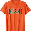 MIAMI - Throwback Design - Classic T-Shirt (Small, Orange)