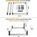 SUV Sleeping Foldable Foam Mattress with Adjustable Leveling Bracket Set