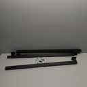 8FT Square Stair HandrailBlack Industrial Iron Hand Railing, Wall Support Handle for Indoor Stairs & Outdoor Decks, Non-Slip & Rust-Resistant,Safety Grab Handle