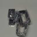 Door Barricade Brackets,4Pack Heavy Duty Door Security Bar Brackets, Open Security Bar Holder U Brackets, Fits 2 x 4 Lumber for Door Brace, Home, Garage, Barn, Shed, Gate Security, Black