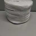 7 x Velvet Ribbon, 5/8 Inch X 25 Yd with Spool, White Velvet Ribbon- Ideal for Crafts, Gifts, Bows, Christmas Trees, Weddings, and Ornaments