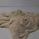 H.VERSAILTEX 3 Piece Stretch Sofa Covers for 2 Cushion Loveseat Couch Covers for Living Room Sofa Slipcovers (Base Cover Plus 2 Seat Cushion Covers) Thicker Jacquard Fabric(Medium Sofa, Natural)