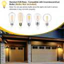 2-Pack Dusk to Dawn Outdoor Wall Sconces, Exterior Farmhouse Gooseneck Barn Light, Vintage Matte Black Outside Wall Mount Light Fixture, Anti-Rust Waterproof Outdoor Light for House Porch Garage