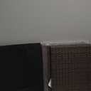 LEWIS&WAYNE Large Square Planter Box Handmade Wicker Tall Planters for Outdoor Plants with Removable Liners Modern Planter for Indoor Outdoor Garden Patio Front Porch - Brown, 17''x17''x18''