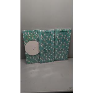 Tall Cake Box with Windows 10x10x12 Inch, 3 Pack Christmas Tiered Cake Boxes with Cake Boards,Tiered Cake Carrier Container with Handle for Wedding,Birthday,Party,Bakery Supplies Green