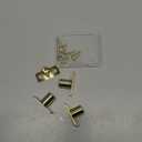 Pelopy 4 Pcs Inside Mount Curtain Rod Bracket 3/8" Bracket Set for 3/8" Rodding (Brass)