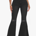Bell Bottom Jeans for Women Ripped High Waisted Classic Flared Denim Pants 3XL