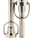 2 x 1 Pc Stainless Steel Ring Handle Locking Pin Ball Lock pins Quick Release pin with Button Locating pins Safety pins Dowels w/ Reinforced Lanyard (Dia.:1/2, 1-1/2in)