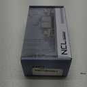 NCL White Door Knobs, Polished Brass Keyless Door Handles, Porcelain Door Levers, Interior Bath Door Knob