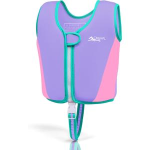 Toddler Swim Vest Kids Floaties Boys Girls Swim Float Jacket Buoyancy Swimwear (Small(1-2yrs/22-33lbs), Taro Purple)
