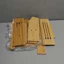 Fruit Basket Stand, 2 Tier Fruit Basket for Kitchen Counter, Produce Basket for Fruit and Vegetable Storage, Bamboo Basket Fruit Bowl Display Rack, Fruit Holder Snack Organizer