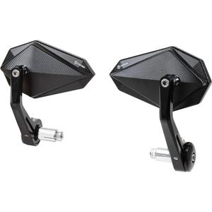 FENRIR CNC Aluminum Alloy Cafe Racer Black Motorcycle Bar End Mirrors Side 22MM 7/8" Inch Handlebar Mirror Universal Rear View For M8/M6 Standard Super Sport Naked Street Bike Cruiser Scooter Minimoto