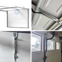 Magisale Garage Door Parts Bracket Adjustable Reinforcement Bracket, Carbon Steel Zinc Plated