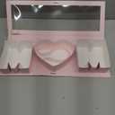 Geoto 17.3"x6"x2" Pink/Red/White Creative Mother's Day Gift Packaging Idea Fillable MOM Letter Shaped Gift Boxes(Pink)