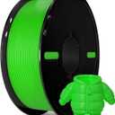 3D Printer Filament 1.75mm Green PLA+ Filament Accuracy +/- 0.02mm, 1kg Spool (2.2lbs), Tangle-Free, Clog-Free,High Compatibility Easy Printing,Fit Most FDM 3D Printer