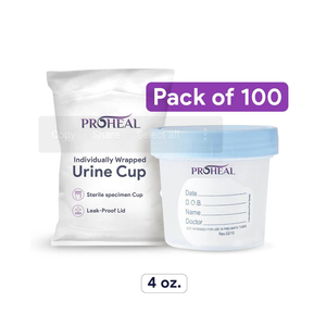 Specimen Collection Sterile Urine Cups - 100 Pack