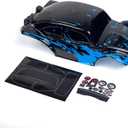 SummitLink Custom Body Muddy Blue Over Black Compatible for 1/10 Scale RC Car or Truck (Truck not Included) STB-BB-01