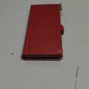 XcaseBar for iPhone 15 Plus 6.7" Wallet case with Zipper Credit Card Holder RFID Blocking, Flip Folio Book PU Leather Shockproof Strap Protective Cover Women Men for Apple 15Plus Phone case Red