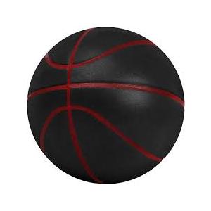 Silent Basketball Size 7 (29.5")  Grooved Airless Indoor Basketball for Quiet Dribbling and Indoor Training, Pro PU Foam Ball  Real Feel Higher Bounce Quieter (Black)