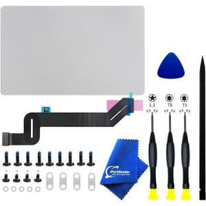 Trackpad with Flex Cable Compatible for MacBook Pro Retina 16" A2141 Touchpad Replacement and Tool kit 821-02250-A EMC 3347 Late 2019 (Silver)