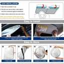 5 x Tesla Model Y Window Shade, Tesla Model 3 Sunshade with Triple-Layer Insulation, Custom Fit Sunshade for Tesla S, X, 3 and Y. This is The Best Tesla Model Y Sunshade, You Should Try it! (Battery Charging Icon)