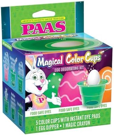 PAAS Magical Color Cups Egg Decorating Kit - America's Favorite Easter Tradition, Pack Of 2