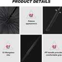 Talltalk 2 Pcs Samurai Umbrella Semi-automatic Katana Sword Umbrella Gifts for Men Women Cosplay Windproof Sun and Rain Protection Outdoor (Black,Red)