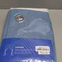 MIULEE Linen Texture Curtains for Bedroom Solid 100% Blackout Thermal Insulated Dusty Blue Curtains Grommet Room Darkening Drapes Luxury Decor for Living Room Nursery 52x84 Inch (2 Panels)