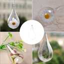 STOBOK 5pcs DIY Plastic Fillable Ball Ornaments Teardrop Hanging Ornaments Ball Transparent Decorative Crafts Balls for Wedding Garden Tree Party Gift Box Decoration