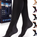 Compression Socks for Women & Men (20-30 mmHg) Support for Travel, Nurses, Pregnancy, Shin Splints, Sports and Everyday Wear S/M