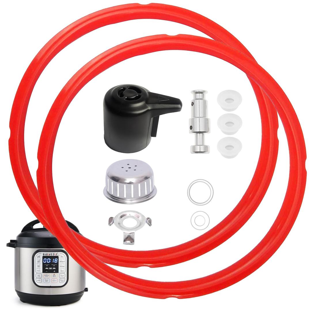11 PCS InstantPot Accessories for Duo 5, 6 Qt and Duo Plus 6 Qt, Replacement Parts Include Sealing Ring, Steam Release Valve, Anti-Block Shield, Float Valve and Gasket (Blue)
