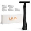 Safety Razor, Single Blade Razors for Men, 1 Reusable Metal Blade Razors, 5 Double Edge Safety Razor Blades, Close and Smooth Wet Shaving Experience, Black