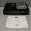 3-in-1 Raised Dog Bowl - 6 Height Adjustable Elevated Dog Bowls Stand, Double Deck Design Mess Proof, Feeding Station with 2 Stainless Steel Bowls & Licking Plate for Small Medium Large Pets (54oz Water Bowl & 54oz Food Bowl)