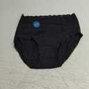 Vanity Fair Womens Flattering Lace Panties: Lightweight & Silky with Superior Stretch (7, Black)