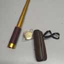 Pirate Spyglass Telescope Pocket Compass Set, Caribbean Collapsible Spyglass Zoomable Pirate Monocular Telescope Handheld Telescope Pirate Spyglass for Bird Watching Hunting Hiking Travelling