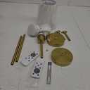 NIORSUN Battery Operated Wall Sconce Set of 2,Gold Rechargeable Wall Lights with 5200mAh Dimmable Bulbs and Remote,10 Colors Wireless Wall Lamps for Bedroom Living Room Hallway Decor