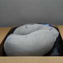 Momcozy Pregnancy Pillows with Cooling Cover, U-Shaped Full Body Maternity Pillow for Side Sleepers 57 Inch - Support for Back, Hip, Belly, Legs for Pregnant Women (Grey- Cooling Fabric)