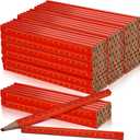 100 Pcs Heavy Duty Octagonal Hard Black Carpenter Pencils for Woodworking and Concrete Marking