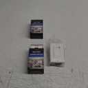 BESTTEN 2 Pack Dimmer Light Switch, Universal Lighting Control, Single Pole or 3 Way, Compatible with LED Dimmable Lamp, CFL, Incandescent, Halogen Bulb, Decorator Wallplate Included, UL Listed, White (Standard)