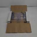 HOUSE DAY Clear Skirt Hangers with Clips, Non-Slip Plastic Pant Hanger with 2 Adjustable Clips, Upgraded Clip Hanger for Pants, Skirts, Shorts, 14" Clear Hangers 10 Pack, 360-Rotating Swivel Hook